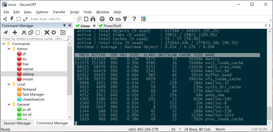 Transfer Button Bars to the SecureCRT Command Manager